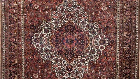 تصویر 2 از فرش ابریشمی ایرانی براق و درخشان